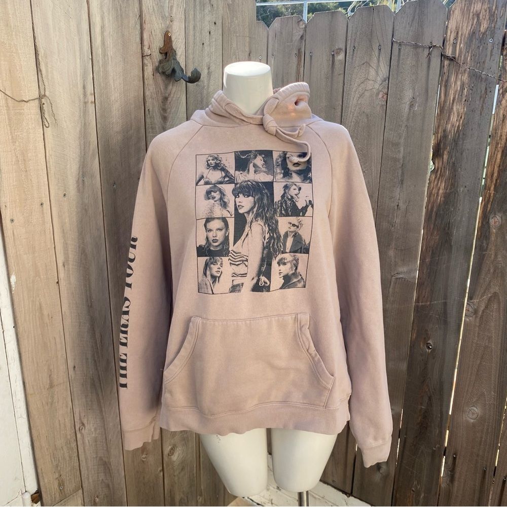Taylor Swift 2023 The Eras Tour Taupe Hoodie Size Medium